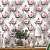 Papel de Parede Adesivo Vinil Pintura Aquarela Rosas Provençal Rosa Elegante Quarto Sala - Imagem 1