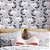 Papel de Parede Adesivo Vinil Gatinho Dormindo Cinza e Rosa Fofo Quarto Infantil - Imagem 1