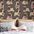 Papel de Parede Adesivo Vinil Cachorros Pug Rosa Fofo Geek Moderno Quarto Infantil - Imagem 2