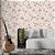 Papel de Parede Adesivo Vinil Casal Flor Rosa Floral Vintage Pintura Sala Cozinha Quarto - Imagem 1