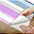 Papel de Parede Adesivo Vinil Listras Rosa Azul Cinza Vertical Quarto Infantil Bebe - Imagem 3