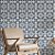 Papel de Parede Adesivo Vinil Azulejo Portguês Flor Hidráulico Cinza - Imagem 1