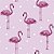 Papel de Parede Adesivo Vinil Abstrato Flamingos Rosa Bolinhas Moderno Quarto Infantil Menina - Imagem 4
