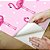Papel de Parede Adesivo Vinil Abstrato Flamingos Rosa Bolinhas Moderno Quarto Infantil Menina - Imagem 3