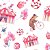 Papel de Parede Adesivo Vinil Circo Ursos Rosa Vintage Quarto Infantil Menina - Imagem 4
