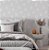 Papel de Parede Adesivo Vinil Coelhinhos Branco Cinza Fofo Moderno Quarto Infantil - Imagem 2
