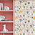 Papel de Parede Adesivo Vinil Lhama Desenho Arco Iris Cacto Vintage Fofo Quarto Bebe - Imagem 2