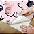 Papel de Parede Adesivo Vinil Desenho Gatos Estampa Rosa Fofo Quarto Menina - Imagem 3