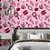 Papel de Parede Adesivo Vinil Coroa Princesas Rosa Fofo Coroa Vintage Quarto Infantil Menina - Imagem 1