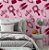 Papel de Parede Adesivo Vinil Coroa Princesas Rosa Fofo Coroa Vintage Quarto Infantil Menina - Imagem 2