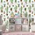 Papel de Parede Adesivo Vinil Pintura Aquarela Cactos Plantas Vasos Verde Quarto Cozinha - Imagem 2
