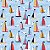 Papel de Parede Adesivo Vinil Barquinhos Colorido Fundo Azul Quarto Infantil Menino - Imagem 4