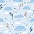 Papel de Parede Adesivo Vinil Céu Pipa Azul Salmão Nuvens Fofo Quarto infantil Menino - Imagem 4