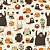 Papel de Parede Adesivo Vinil Monstros Halloween Fofo Quarto Infantil - Imagem 4