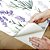 Papel de Parede Adesivo Vinil Flor Rosa Floral Ramos Lavanda Azul Roxo Cozinha Sala - Imagem 3