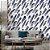 Papel de Parede Adesivo Vinil Abstrato Penas Aves Azul Branco Vintage Sala Quarto - Imagem 2