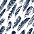 Papel de Parede Adesivo Vinil Abstrato Penas Aves Azul Branco Vintage Sala Quarto - Imagem 4