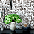 Papel de Parede Adesivo Vinil Lavável Utensílios Branco Preto Vintage Cozinha - Imagem 1