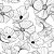 Papel de Parede Adesivo Vinil Floral Linha Flor Abstrato Moderno Sketch Quarto Sala - Imagem 4