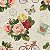 Papel de Parede Adesivo Vinil Selo Flor Rosa Vermelho Vintage Antigo Sala Quarto - Imagem 4