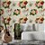 Papel de Parede Adesivo Vinil Selo Flor Rosa Vermelho Vintage Antigo Sala Quarto - Imagem 1