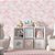 Papel de Parede Adesivo Vinil Ondas Sereias Escama Rosa Tom Pastel Quarto Infantil Menina - Imagem 1