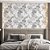 Papel de Parede Adesivo Vinil Desenho Linhas Flores Floral Vintage Sala Quarto Cozinha - Imagem 2