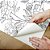 Papel de Parede Adesivo Vinil Desenho Linhas Flores Floral Vintage Sala Quarto Cozinha - Imagem 3