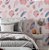 Papel de Parede Adesivo Vinil Tie Dye Tinta Rosa Azul Pedras Místico Quarto Menina - Imagem 2