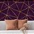 Papel de Parede Autocolante Vinil Zara Gold Efeito Camurça Roxo Moderno Triangulos Sala Quarto - Imagem 2