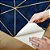 Papel de Parede Autocolante Vinil Zara Efeito Camurça Azul Gold Triangulos Moderno Sala Quarto - Imagem 3