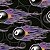 Papel de Parede Adesivo Vinil Bar Bolas De Bilhar Fogo Roxo Moderno Salão de Jogos - Imagem 4