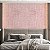Papel de Parede Adesivo Vinil Linho Rosa Efeito Tecido Tapeçaria Vintage Sala Quarto Menina - Imagem 1