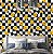 Papel de Parede Adesivo Vinil Smile Psicodélico Xadrez Geek Moderno Quarto - Imagem 1