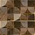 Papel de Parede Adesivo Vinil Abstrato Círculos Madeira Dourado Moderno Quarto Cozinha Sala - Imagem 4