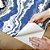 Papel de Parede Adesivo Vinil Mármore Azul E Branco Tie Dye Tinta Óleo Moderno Quarto - Imagem 3