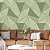 Papel de Parede Adesivo Vinil Triangulos Zara Tons de Verde Prata Quarto Sala - Imagem 2