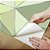Papel de Parede Adesivo Vinil Triangulos Zara Tons de Verde Prata Quarto Sala - Imagem 3