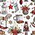 Papel de Parede Adesivo Vinil Natal Soldadinho Vela Cavalinho Brinquedos Natalino Sala - Imagem 4