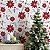 Papel de Parede Adesivo Vinil Natal Natalino Flores Floco de Neve Sazonal Sala - Imagem 1