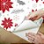 Papel de Parede Adesivo Vinil Natal Natalino Flores Floco de Neve Sazonal Sala - Imagem 3
