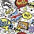 Papel de Parede Adesivo Vinil Teen Pop Art OMG Comics Colorido Quarto Infantil - Imagem 4