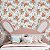 Papel de Parede Adesivo Vinil Raposinha Fofa Fox Raposa Pintura Aquarela Floral Quarto Infantil - Imagem 1