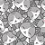 Papel de Parede Adesivo Vinil Bebê Gatinhos Cinza Fofo Kawai Quarto Infantil Meninas - Imagem 4