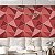 Papel de Parede Adesivo Vinil Triangulos Zara Vermelho Prata Sala Quarto - Imagem 2