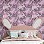 Papel de Parede Adesivo Vinil Teen Torres Eiffel Bike Roxo Flores Vintage Quarto Menina - Imagem 2