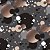 Papel de Parede Adesivo Vinil Circulos Bolas Preto Rosê Gold Cinza Moderno Quarto Sala - Imagem 4