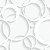 Papel de Parede Adesivo Vinil De Sala Círculo Branco Moderno - Imagem 4