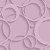Papel de Parede Adesivo Vinil Círculos 3D Rosa Moderno Textura Quarto Sala Meninas - Imagem 4