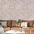 Papel de Parede Adesivo Vinil Folha Rosa Rosê Gold Planta Elegante Moderno Sala Quarto - Imagem 1